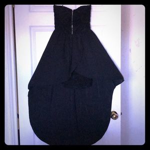 Black high low dress